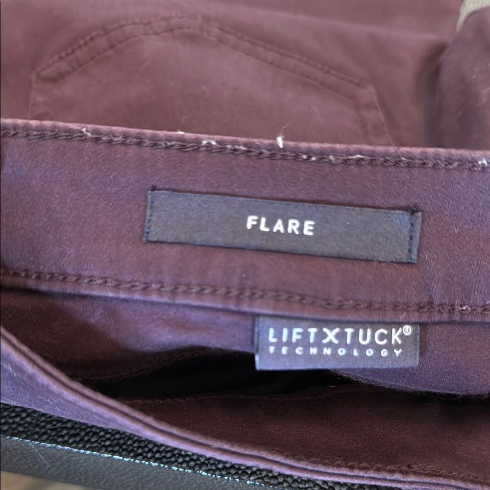 NYDJ Purple/Burgundy Flare Jeans Stretch Denim size 10 - Picture 3 of 8